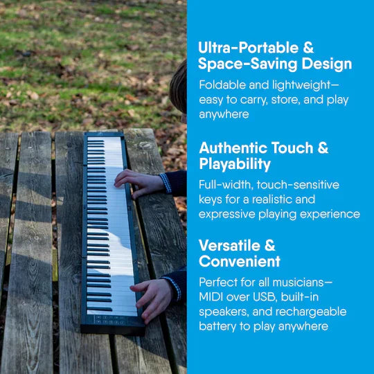 🎹 Carry-on Foldable 88-Key Digital Piano | Music Anywhere, Anytime ✈️