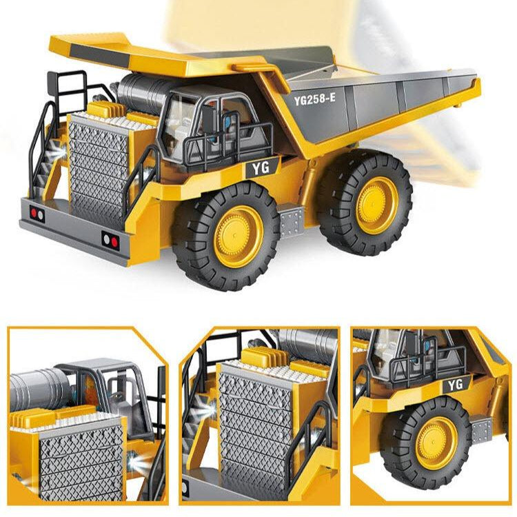 🚜 Mini alloy remote control excavator | 1/64 Scale Engineering Gift Set