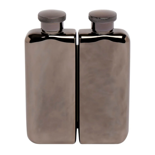 🥃 Stainless Steel Hip Flask | Faux Leather Wrapped for a Classy Sip Anywhere 🎩