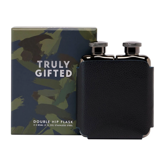 🥃 Stainless Steel Hip Flask | Faux Leather Wrapped for a Classy Sip Anywhere 🎩