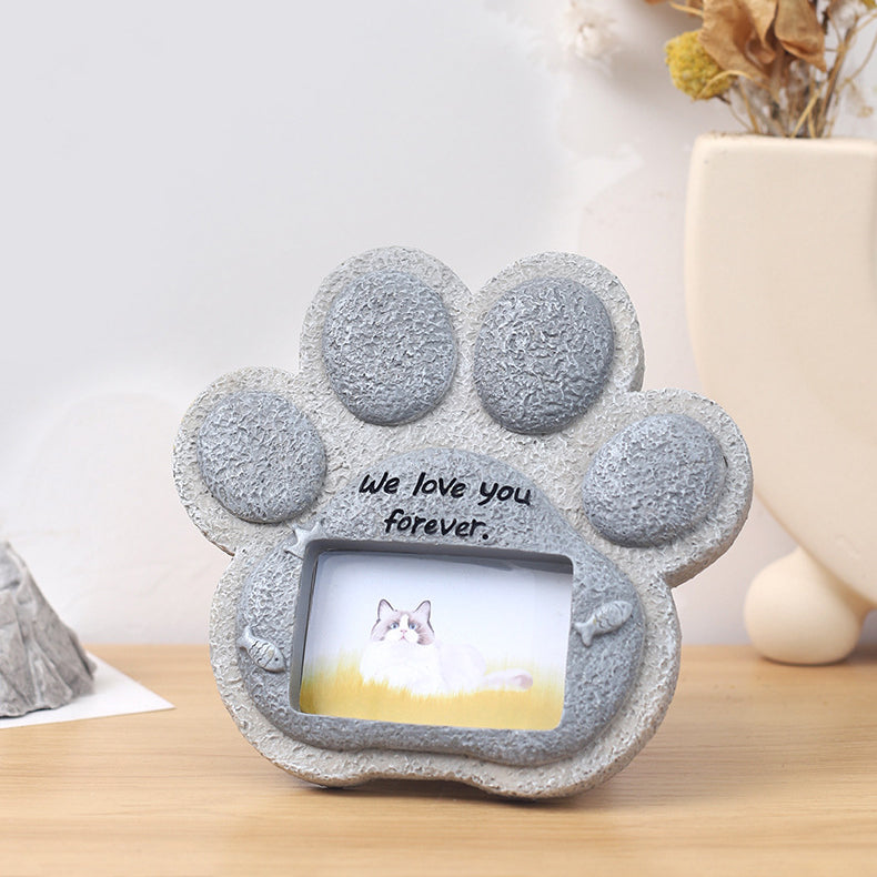 🐾 Pet Memorial Garden Stone | Weatherproof Keepsake · Photo Frame Design · Etched with Love 💞