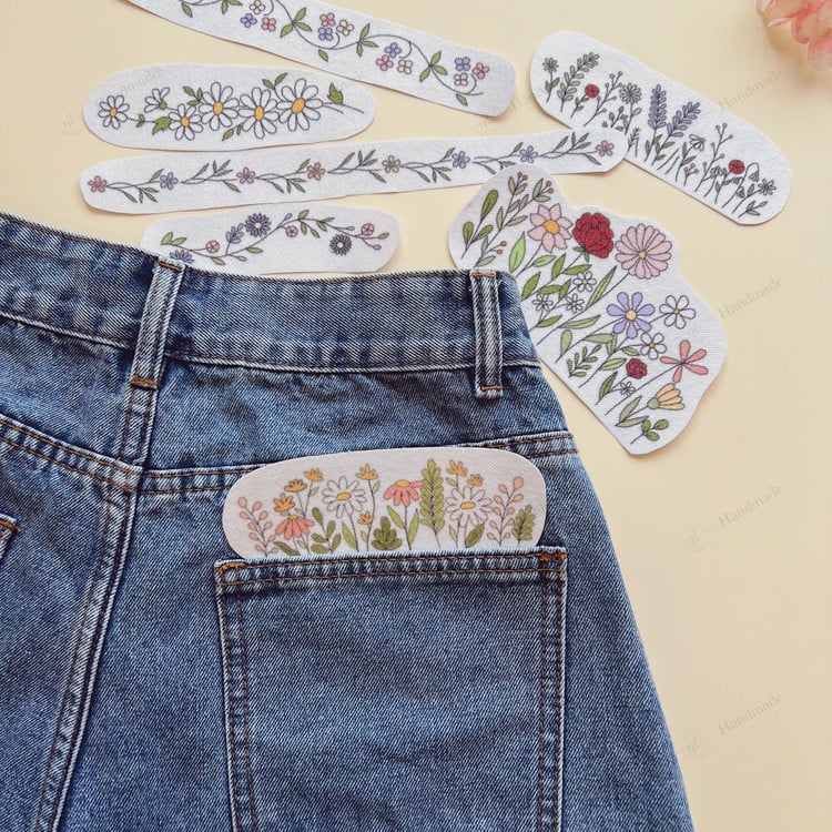 🌸 Vintage Garden Embroidery Pattern Set | Easy & Creative DIY Stitch Kit ✨