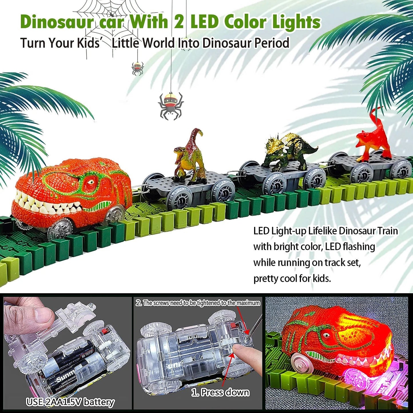 🦖 Dinosaur Transport Track Set | Creative Jurassic Adventure Playset