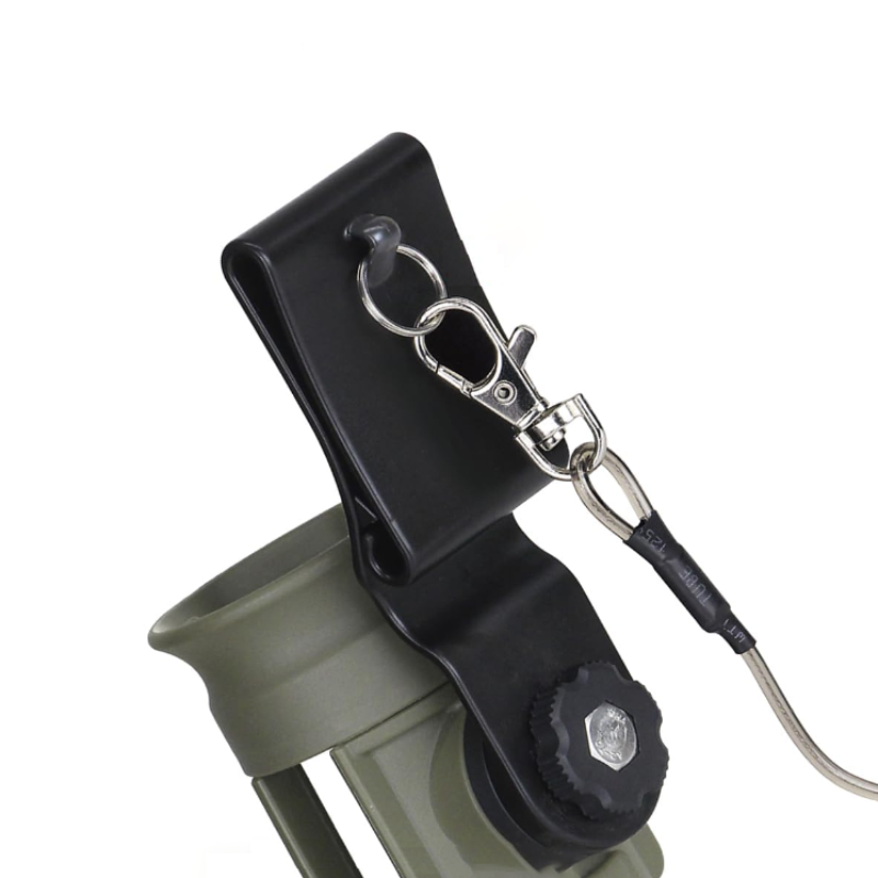 🎯 Rotating Fishing Rod Holster with Belt Clip | Adjustable & Secure Hold