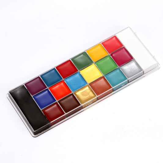 🎨 20-Color Face & Body Paint Kit | Vibrant, Long-Lasting & Professional