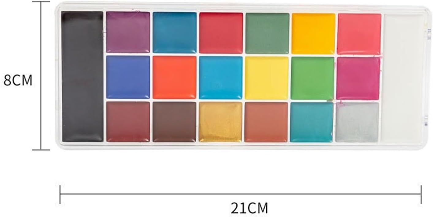🎨 20-Color Face & Body Paint Kit | Vibrant, Long-Lasting & Professional