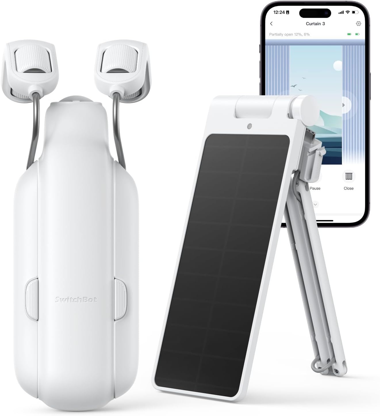 SwitchBot Curtain 3 (U Rail) | Smart, Silent, and Effortless Curtain Control