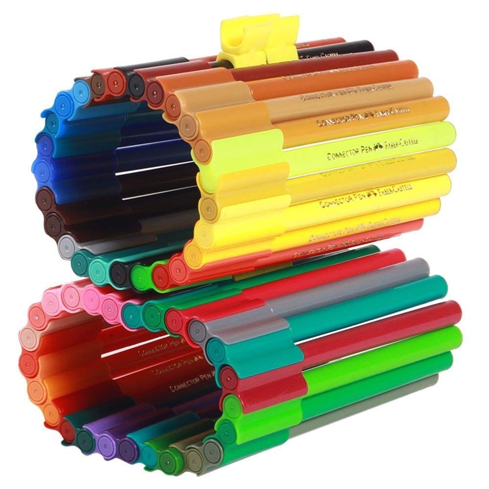 📚 18-Pack Connector Pens | Bright Colors for Endless Creativity