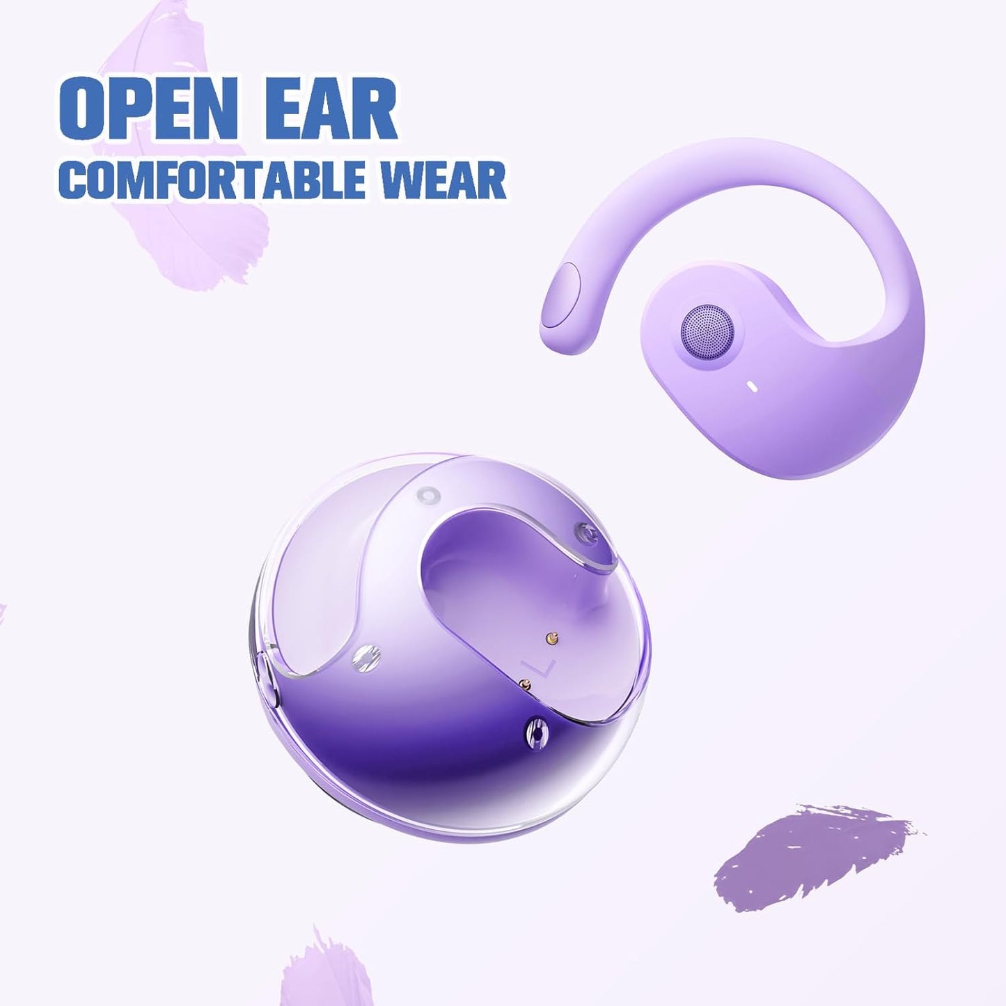 🎧 AI Language Translator Earbuds | Open-Ear Fit, Real-Time Voice Translation, Ultra-Lightweight