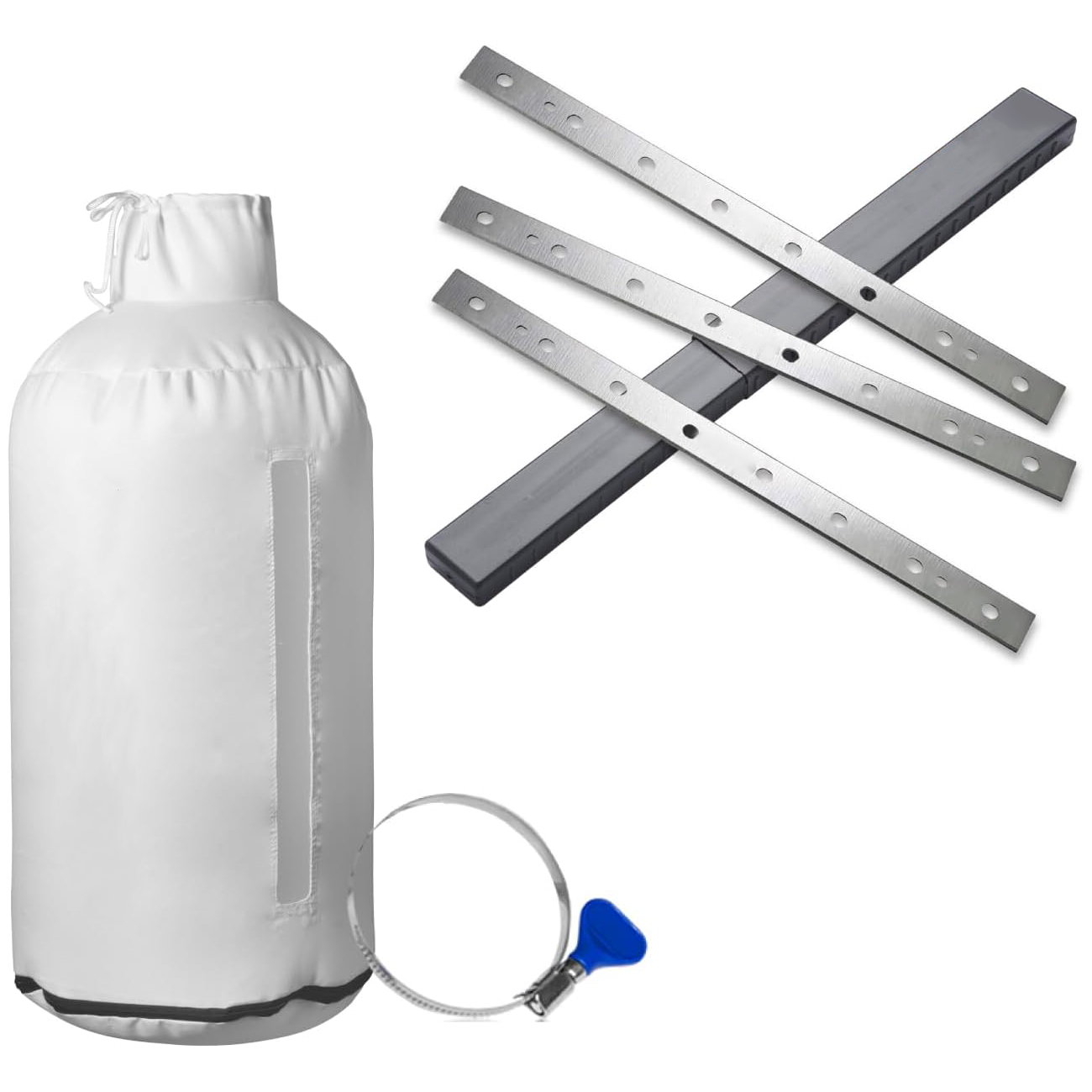 🏅 Dust Collection Bag with 4-Inch Keyed Hose Clamp | 30-Micron Filtration