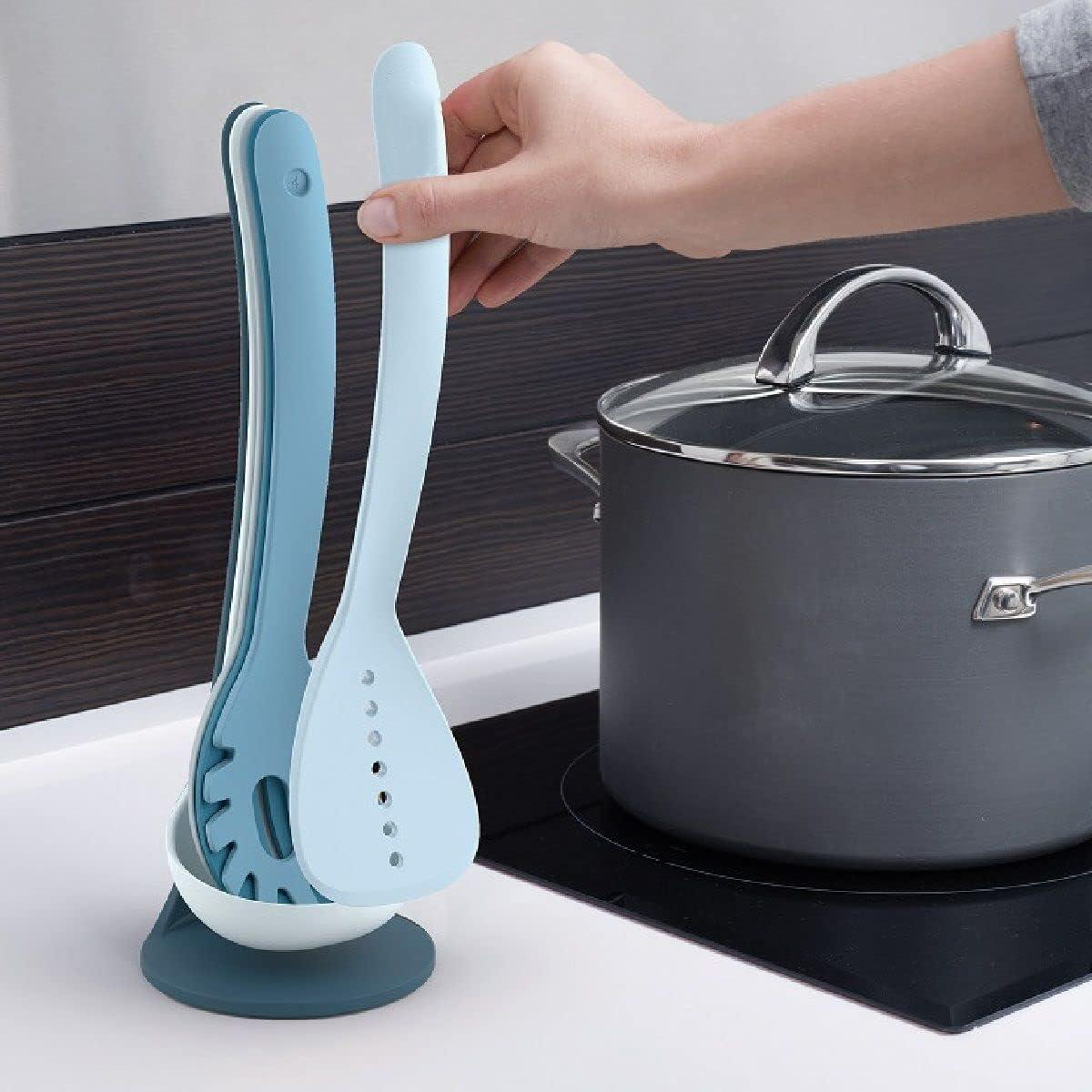 🍝 Compact Stacking Kitchen Tool Set | Space-Saving Magnetic Design