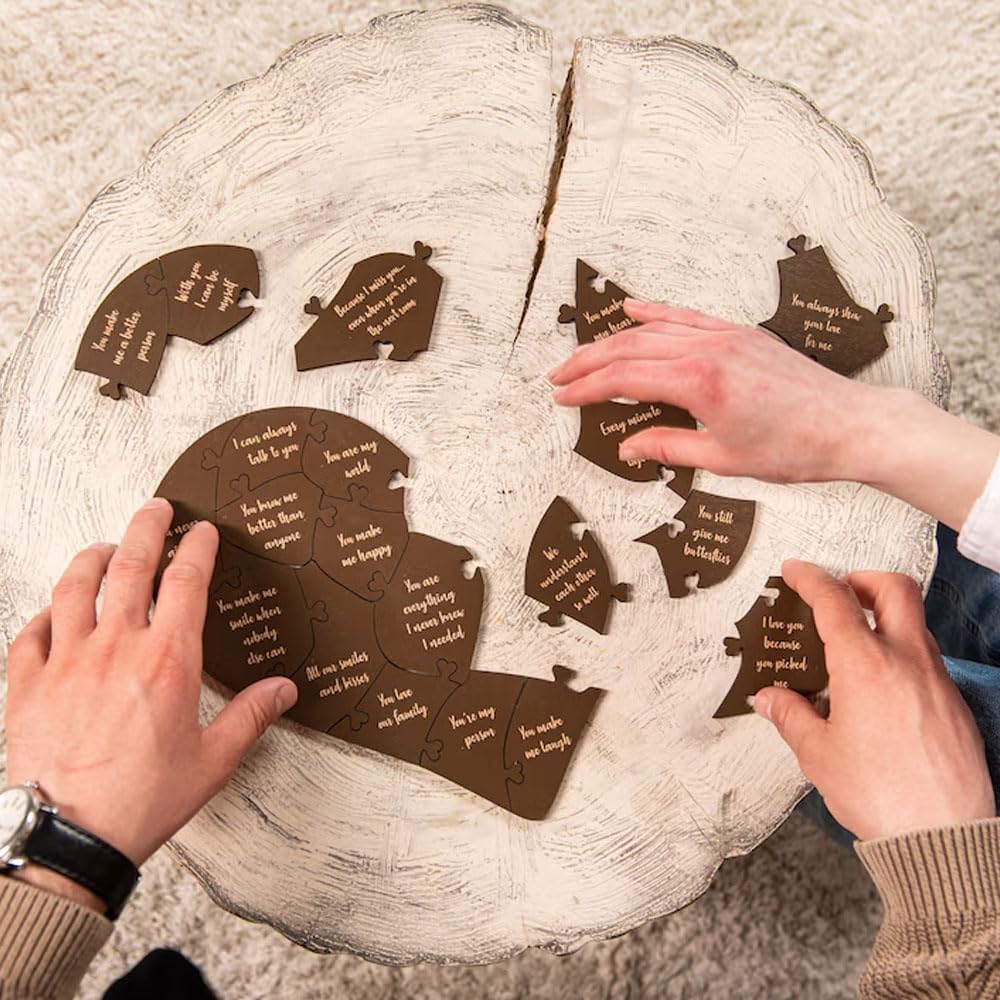 🧩 Personalized Wooden Puzzle | 20 Reasons Why I Love You