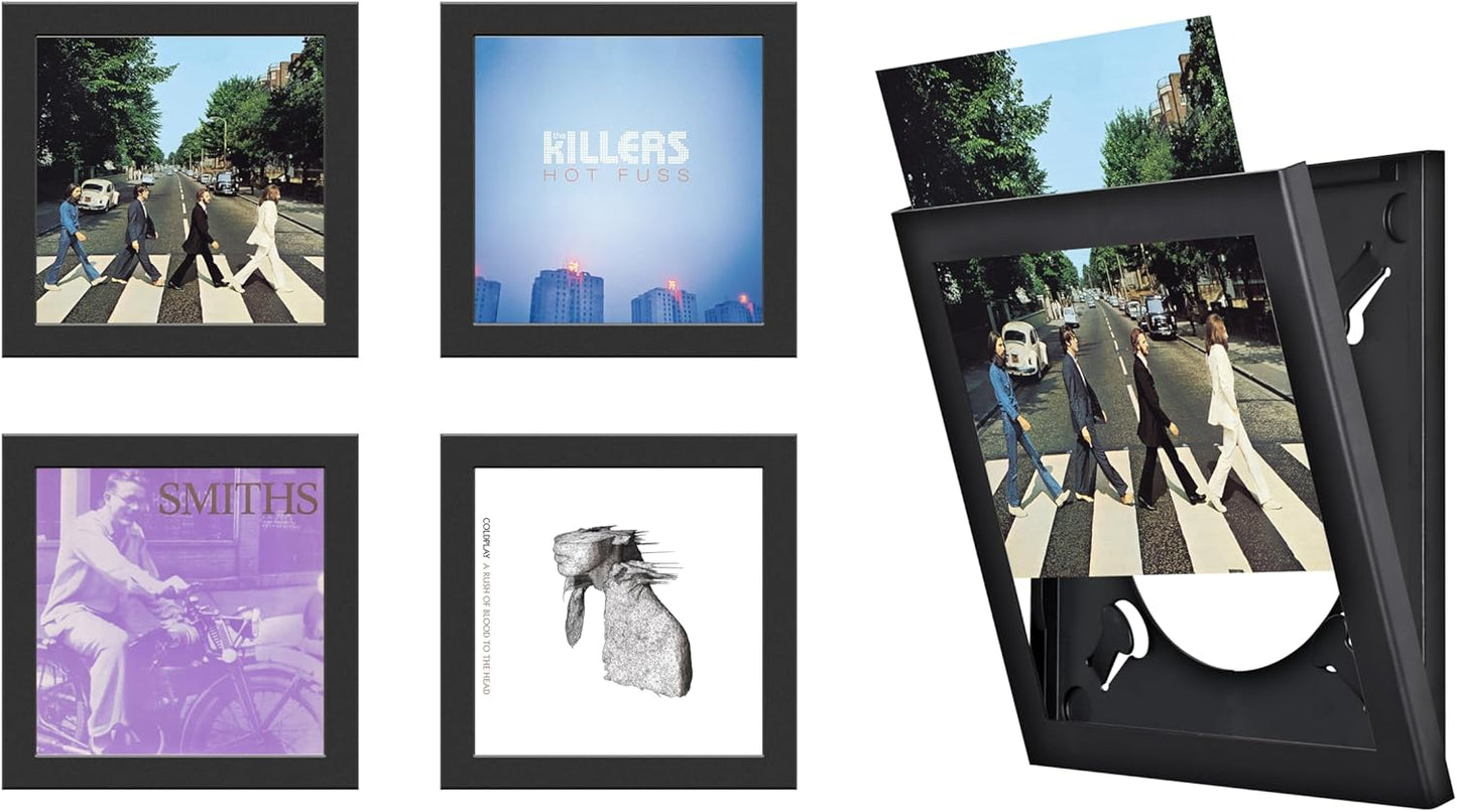 🎵 Vinyl Record Display Frame | Quick-Swap Design for Music & Art Lovers