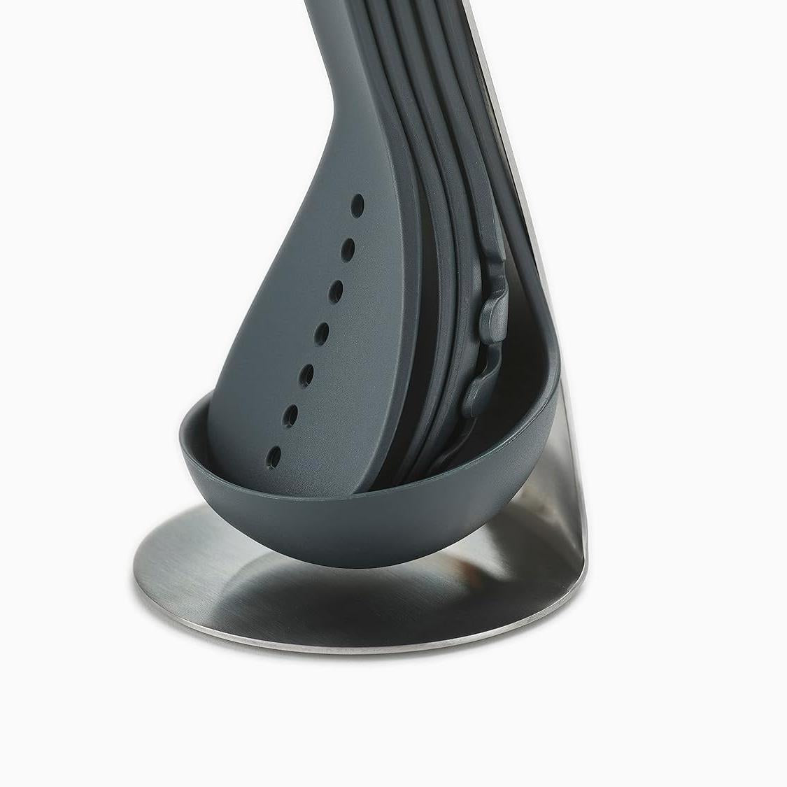 🍝 Compact Stacking Kitchen Tool Set | Space-Saving Magnetic Design