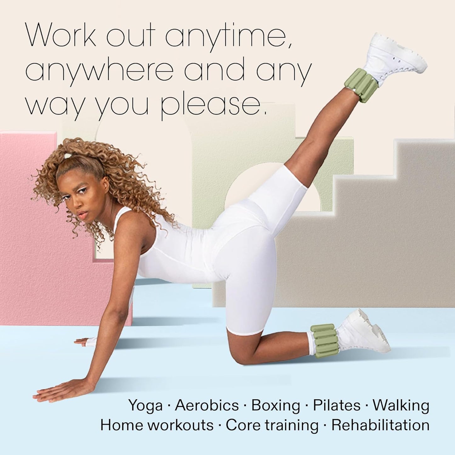 🧘 Adjustable Wrist & Ankle Weights | Add Gentle Resistance to Any Workout 💪