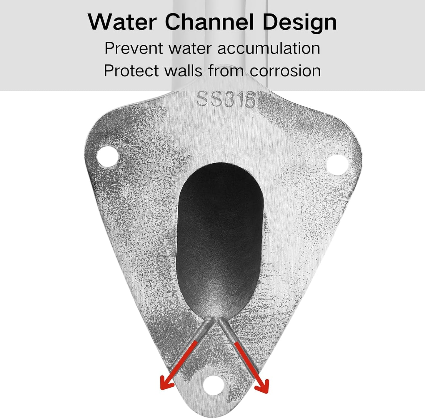 🏡 Stainless Steel Flag Pole Holder | Dual Angle Mount · 316 Marine Grade · Heavy Duty 💪