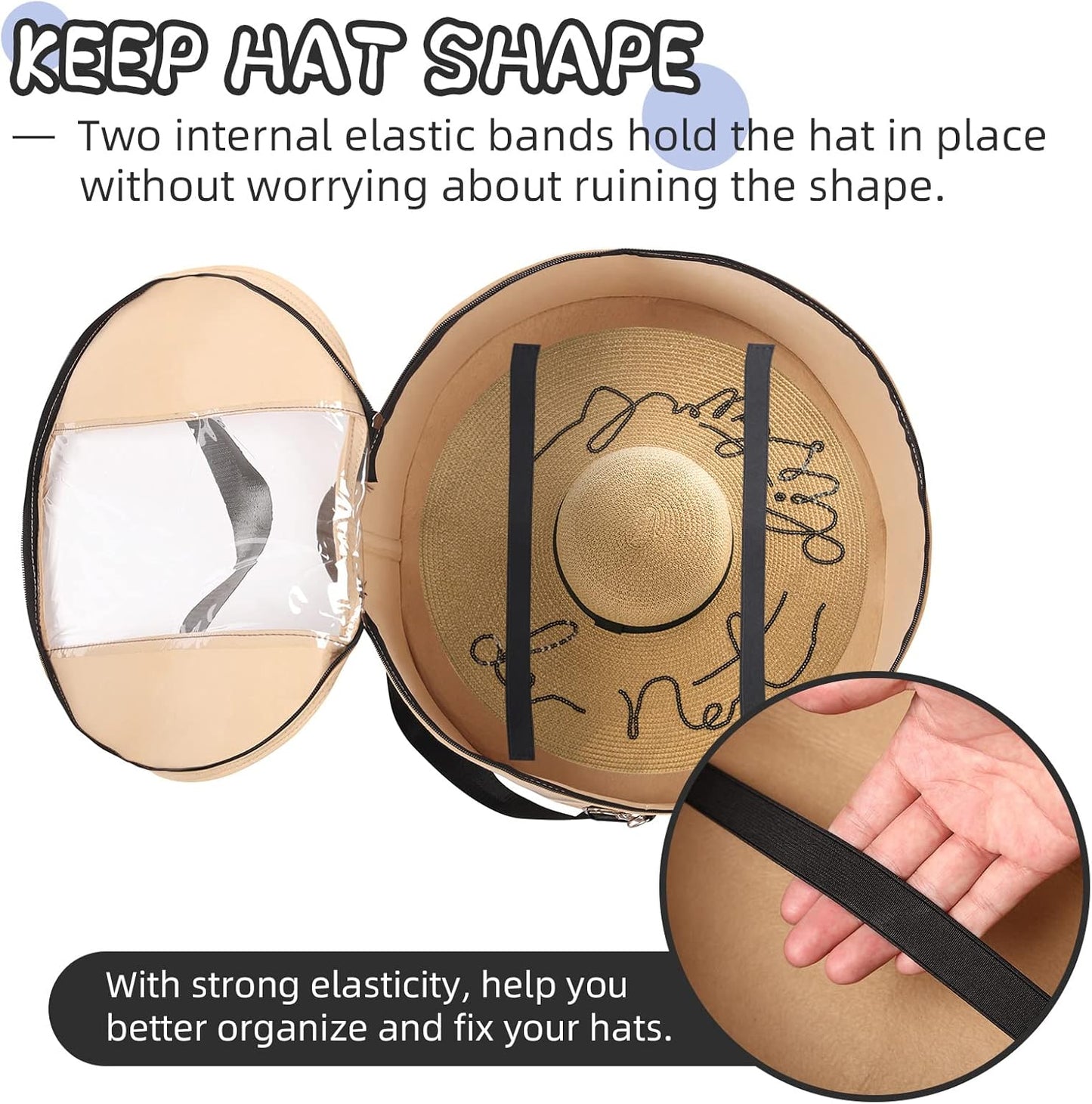 👒 Felt Hat Storage Box | Travel-Ready & Dust-Free Protection