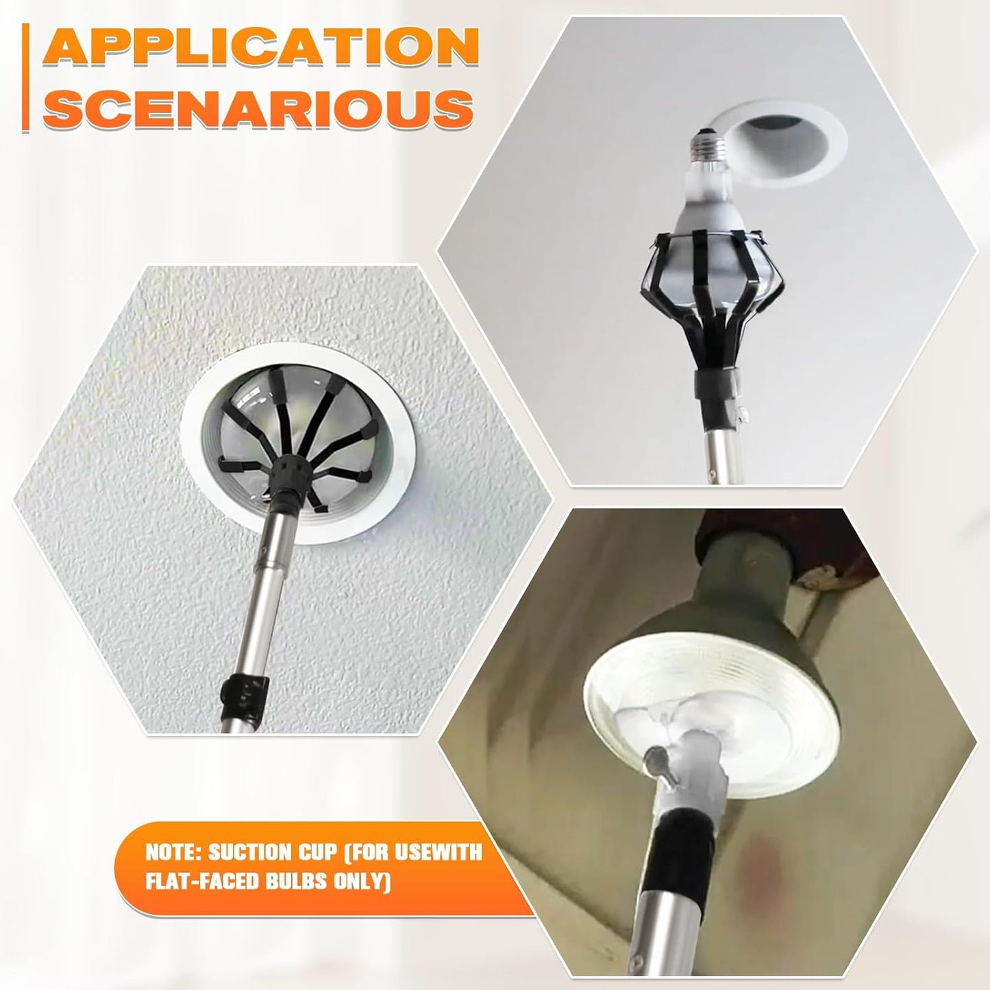 💡 Telescopic Light Bulb Changer | No Ladder Needed, Change Bulbs Up to 18ft High