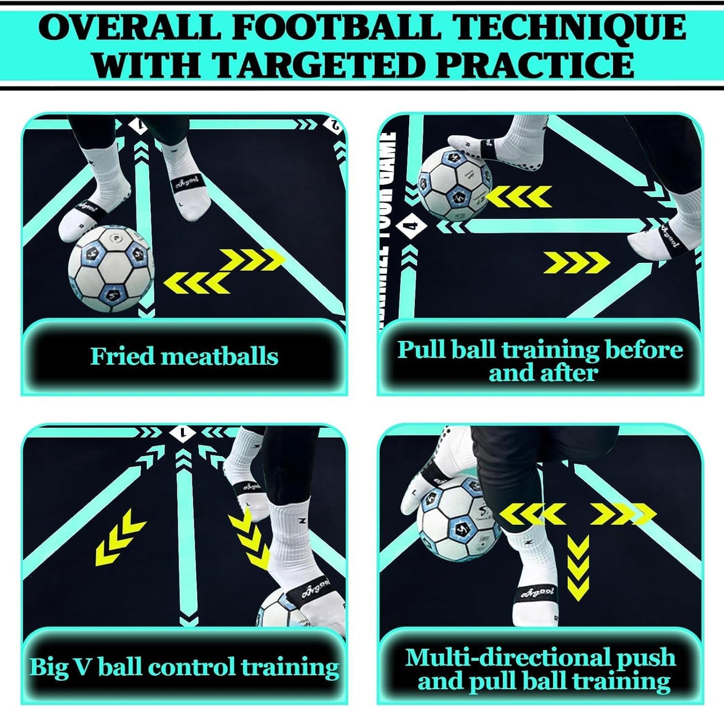 ⚽ Football Kick Training Mat | Boost Ball Control with Every Step