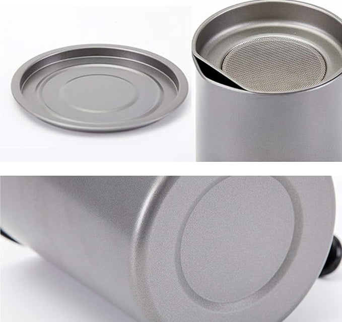 🛢️ Grease Strainer Oil Container – Durable, Stylish &amp; Built for Reuse