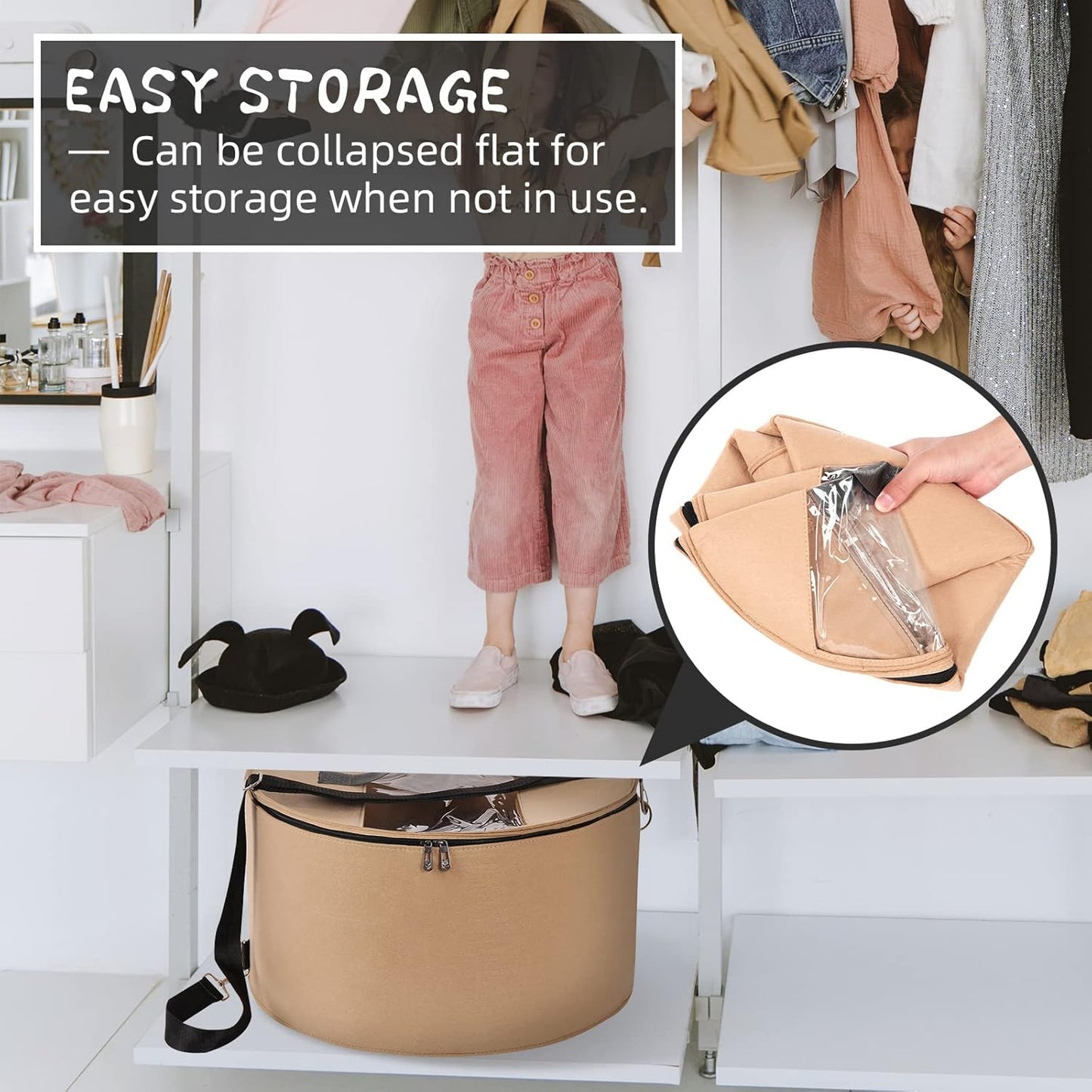 👒 Felt Hat Storage Box | Travel-Ready & Dust-Free Protection