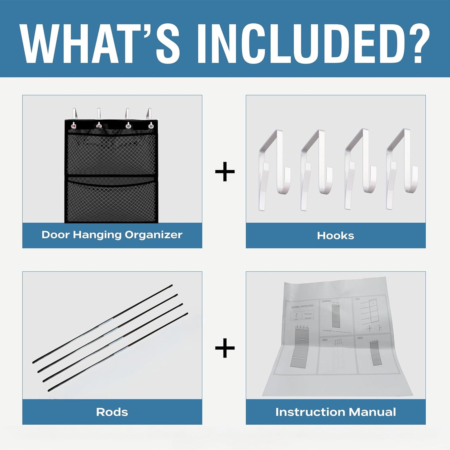 🧸 Plush Toy Storage Bag | Over-the-Door Hanging Organizer