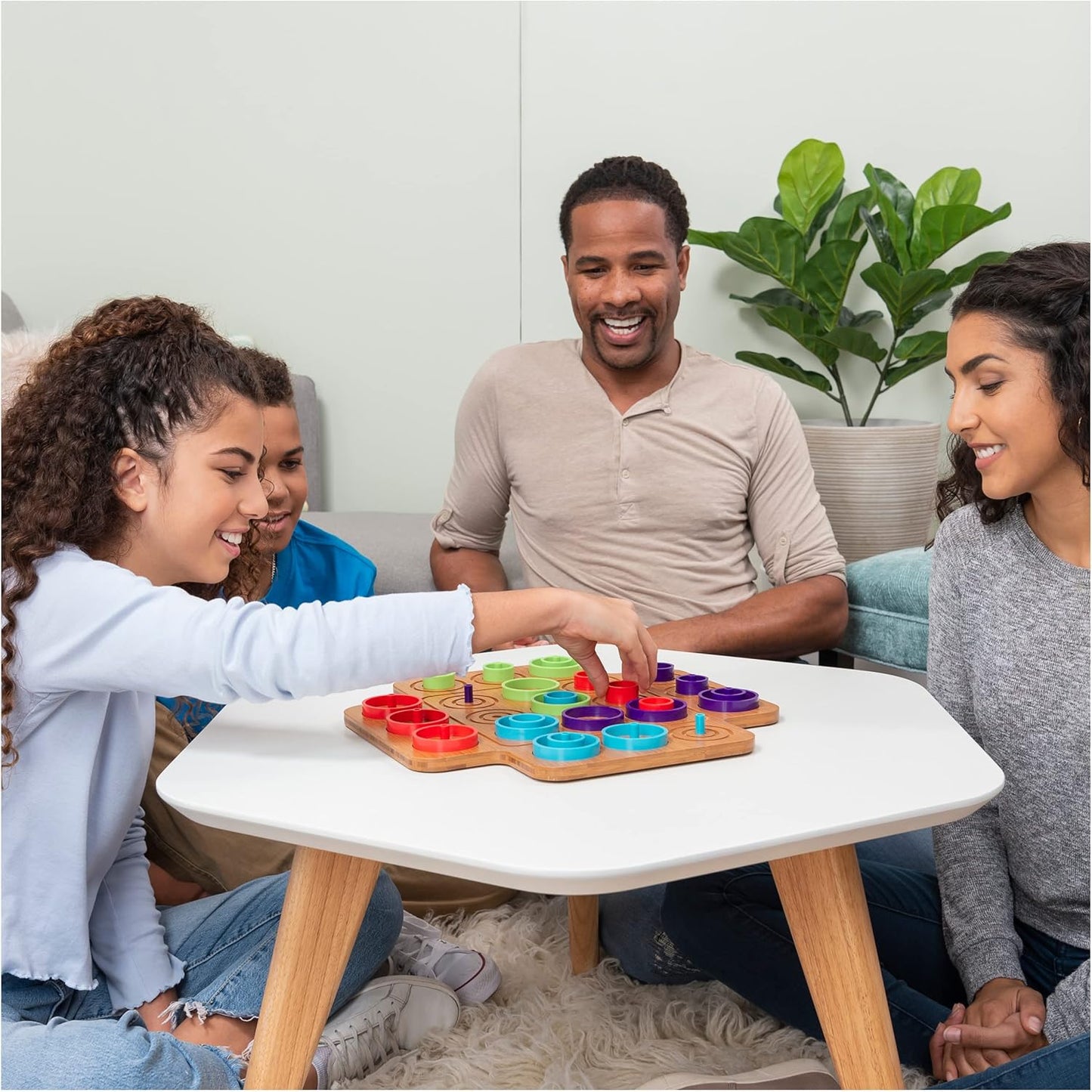 🎲 Strategy Board Game | Wooden Design + Color Logic Challenge