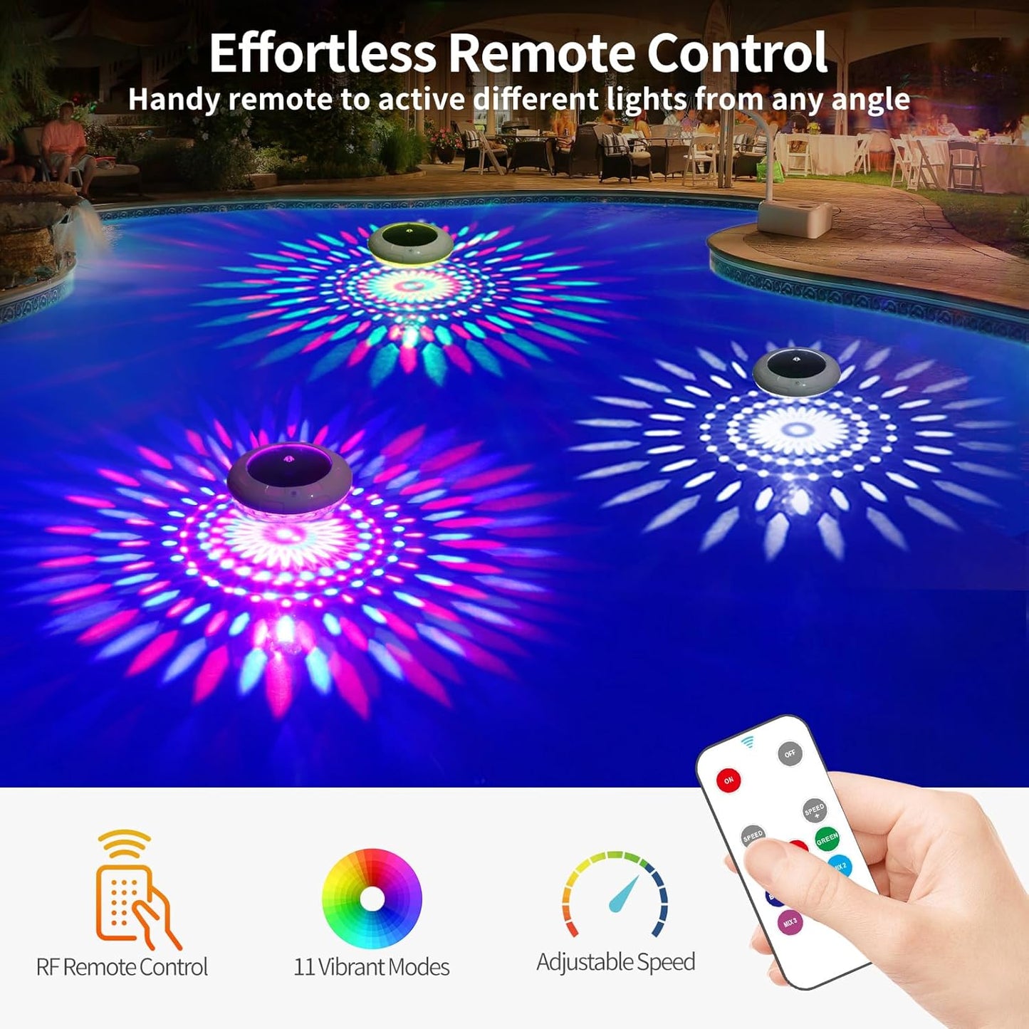 💡 Floating Pool Lights | Solar-Powered, Color-Changing, with Remote Control 🌈