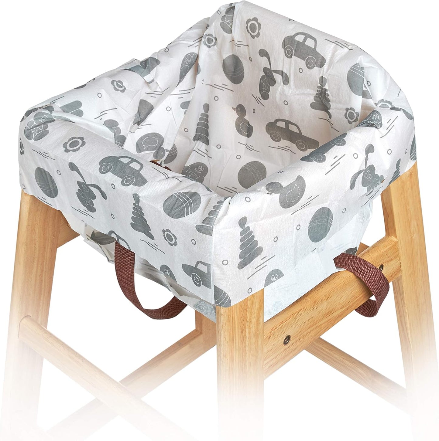 🪑 Disposable Highchair Seat Cover | Waterproof · Tear-Resistant · Kids Animal Pattern 🧸