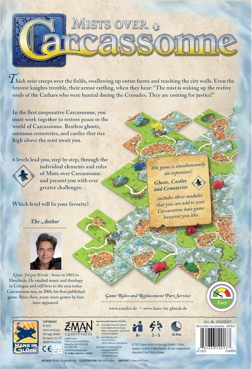 👻 Mists on Carcassonne | Cooperative Tile Game with Spooky Challenges