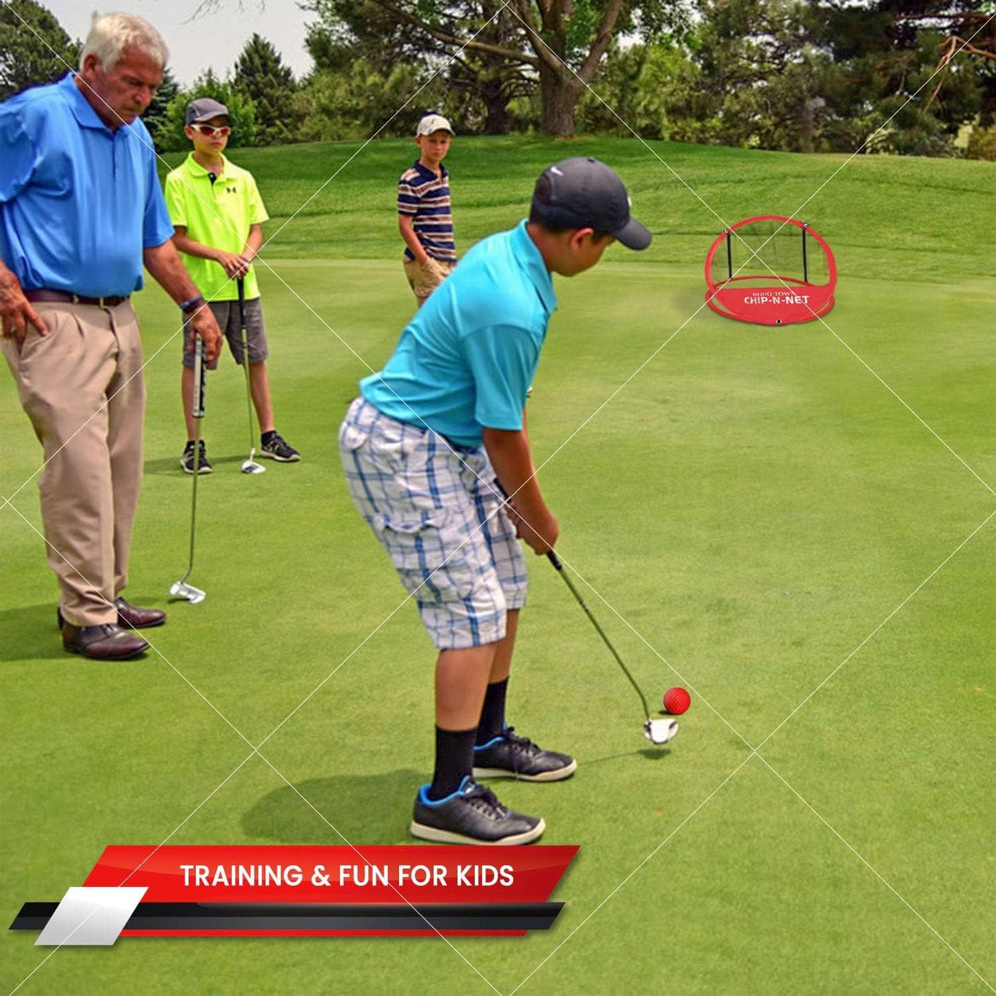 ⛳ Golf Chipping Net Set | 3 Targets + Foam Balls + Carry Bag for Indoor & Outdoor Practice 🎯