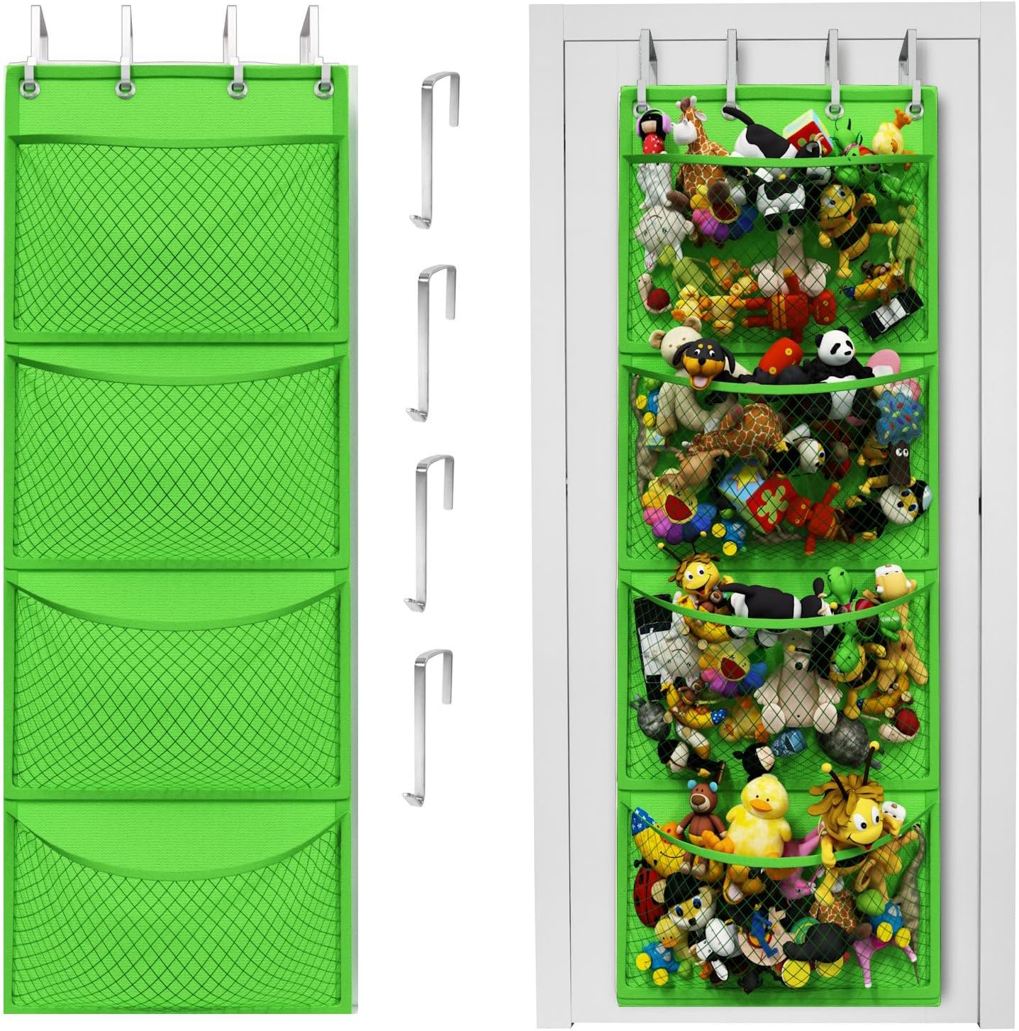 🧸 Plush Toy Storage Bag | Over-the-Door Hanging Organizer