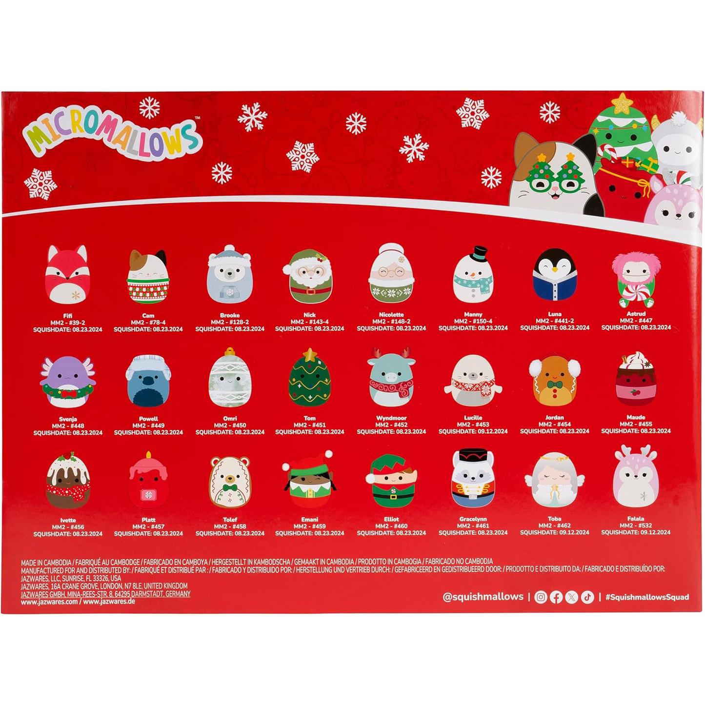 🎄 24 Days Plush Holiday Advent Calendar | Countdown to Christmas