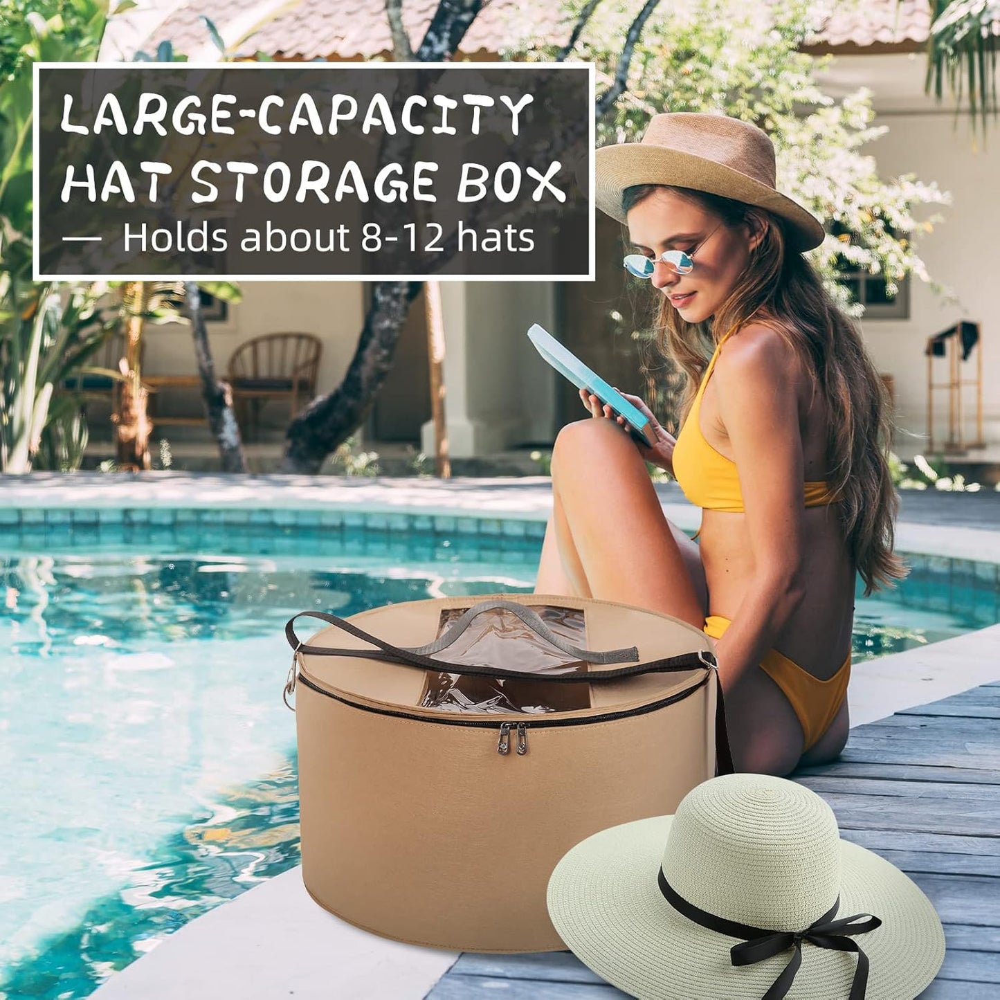 👒 Felt Hat Storage Box | Travel-Ready & Dust-Free Protection