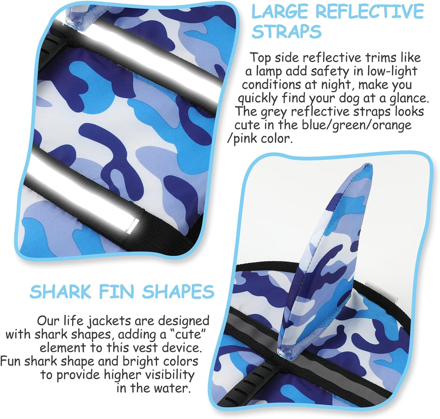 🐶 Small Dog Life Jacket | Shark Fin Design for Safe & Stylish Water Play 🌊