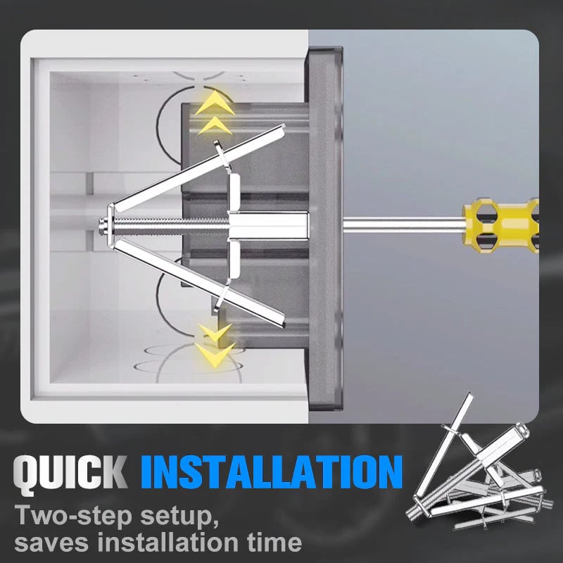 🏆 Concealed Junction Box Repair Device | Fix Loose Boxes in 2 Easy Steps