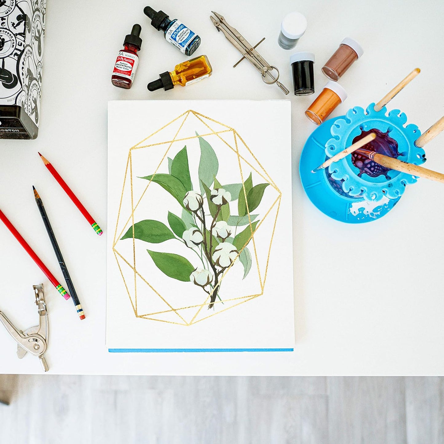 🎨 Ultimate Paint Brush Cleaner Cup | Keep Your Brushes Fresh & Workspace Tidy 🖌️