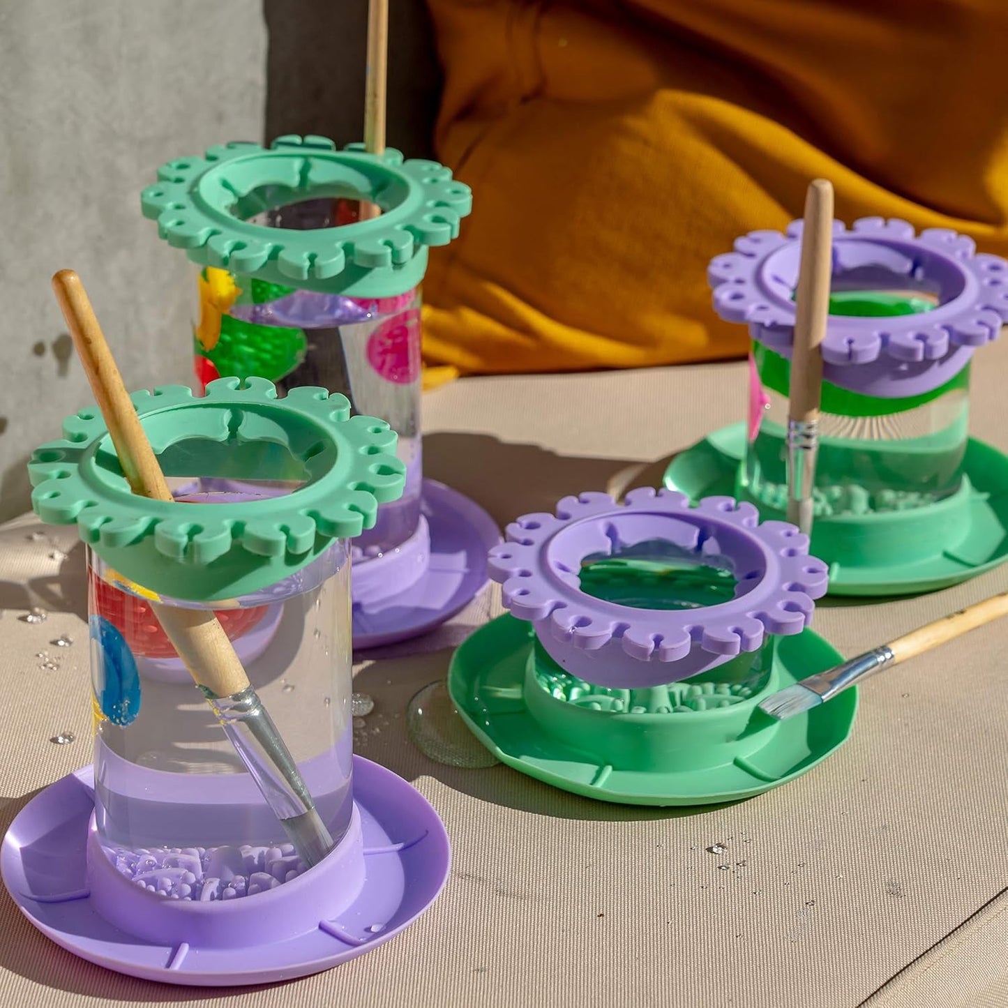 🎨 Ultimate Paint Brush Cleaner Cup | Keep Your Brushes Fresh & Workspace Tidy 🖌️