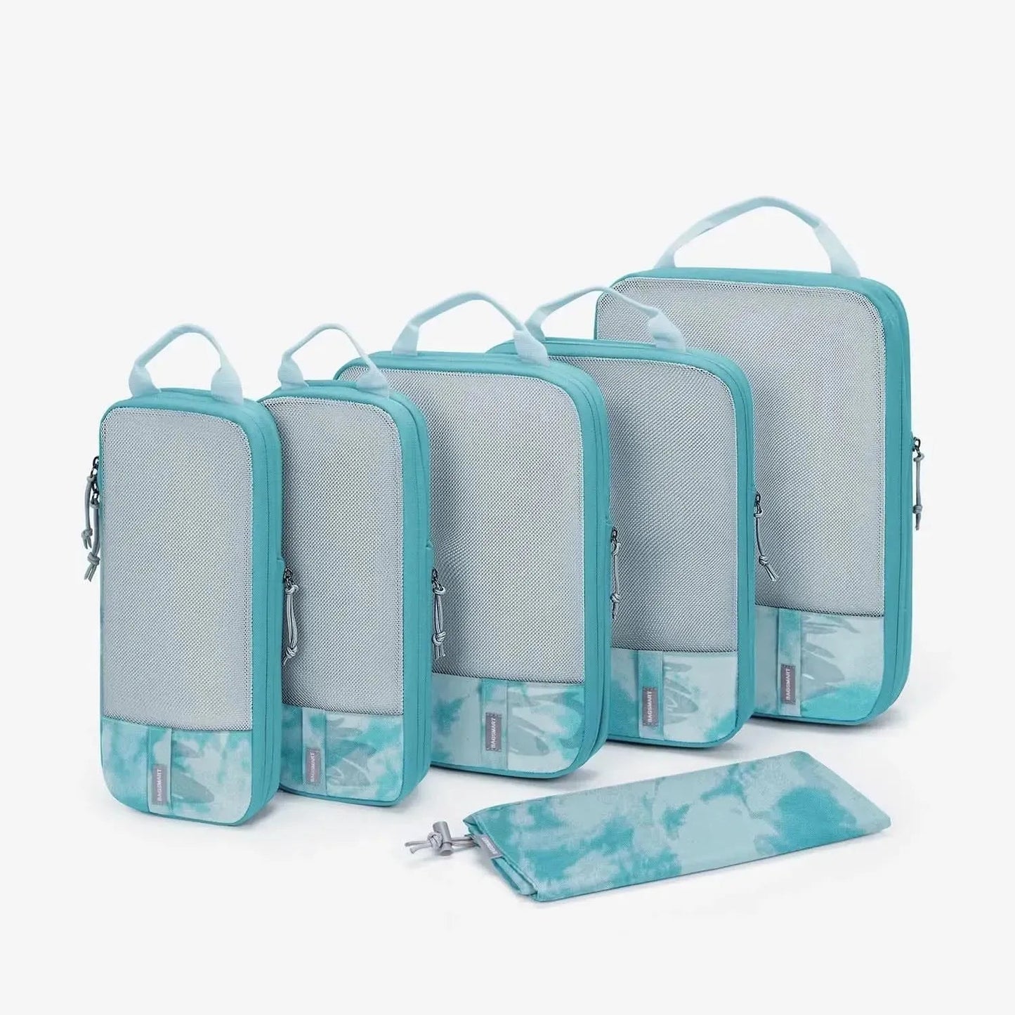 🛫 Travel Compression Packing Cubes Set | Lightweight Organizers with Expandable Design &amp; Clear Pockets