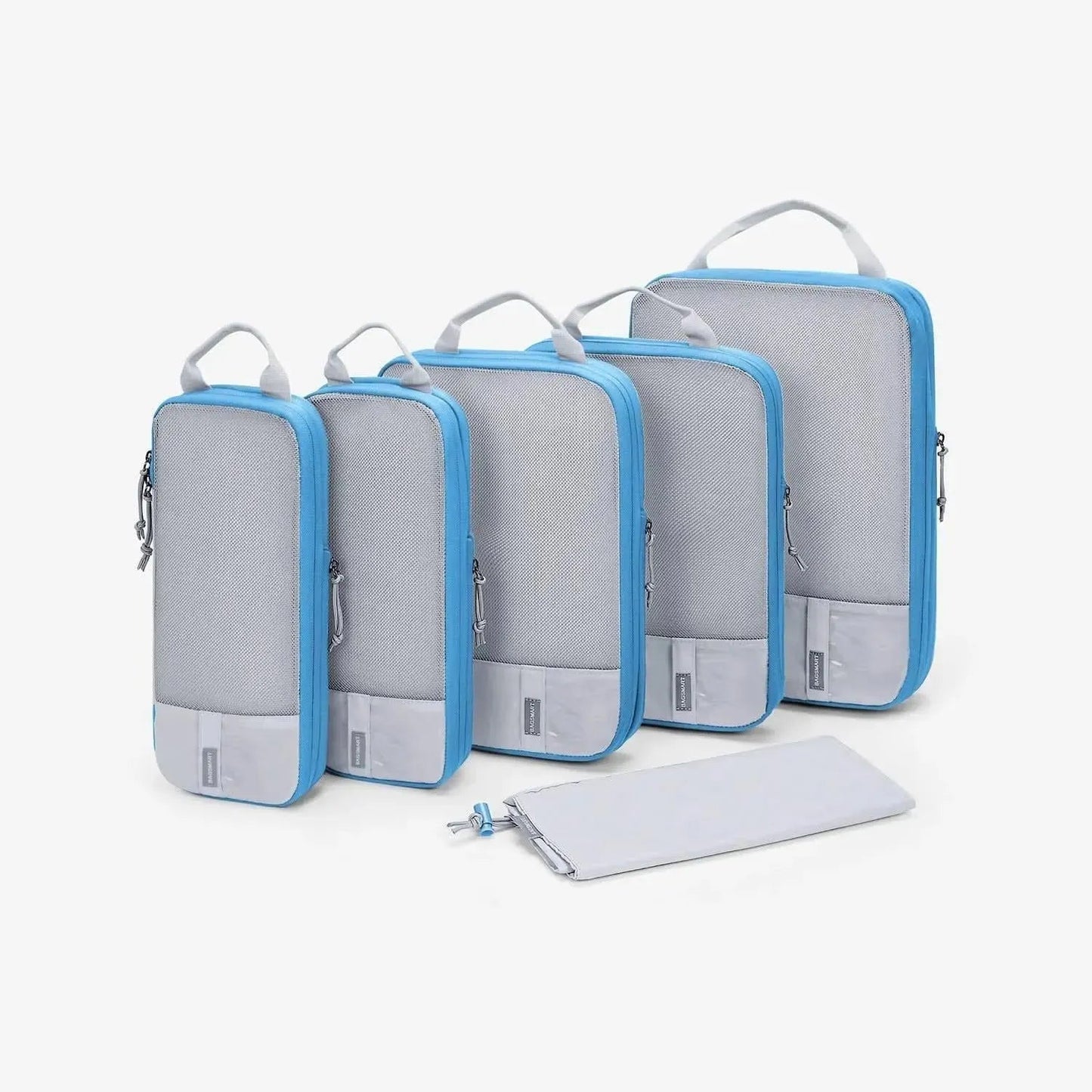 🛫 Travel Compression Packing Cubes Set | Lightweight Organizers with Expandable Design &amp; Clear Pockets