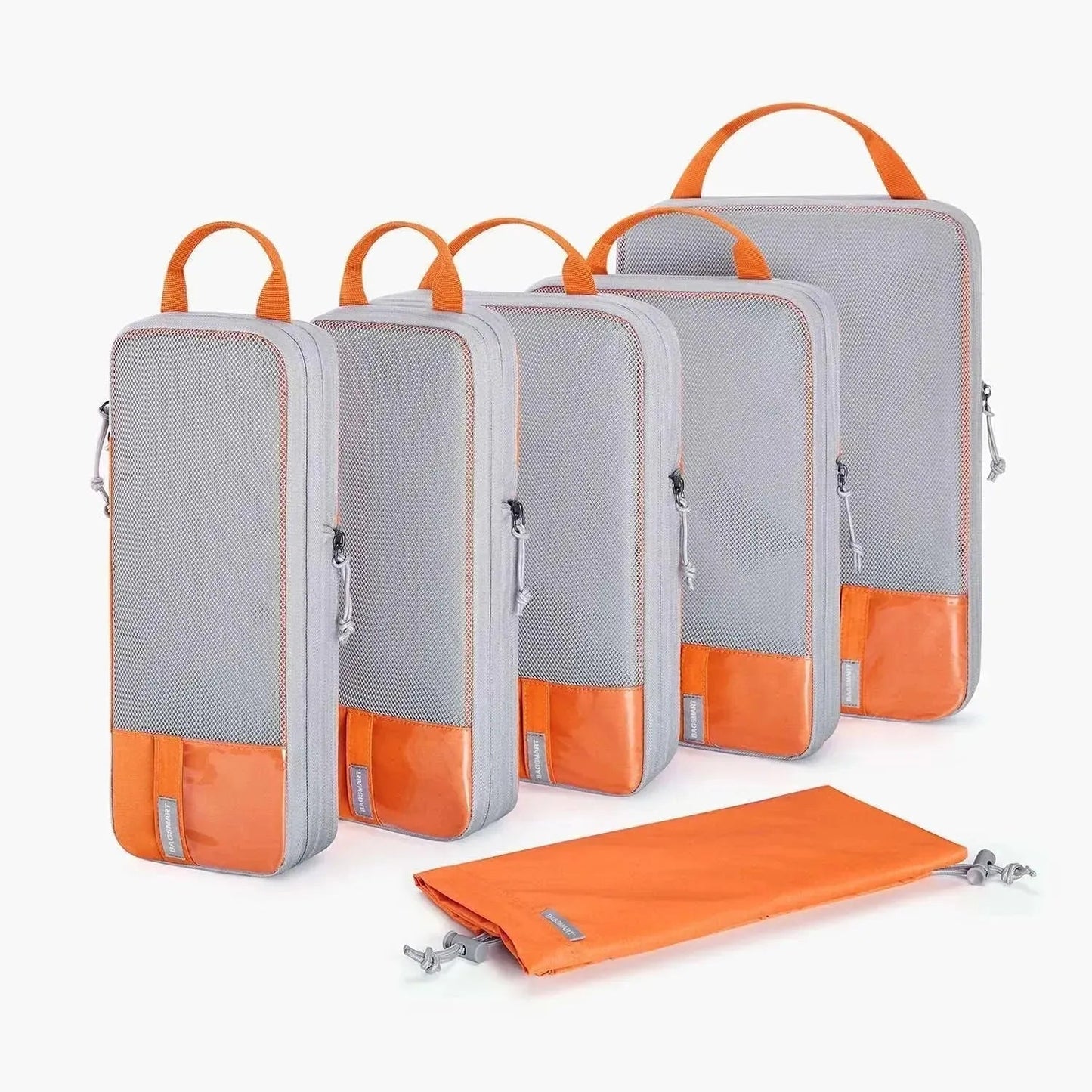 🛫 Travel Compression Packing Cubes Set | Lightweight Organizers with Expandable Design &amp; Clear Pockets