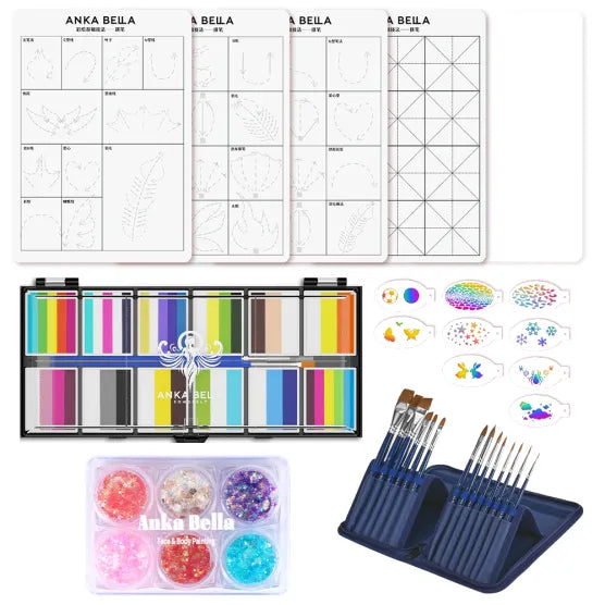 🎃 Halloween Face Painting Practice Sheet | Reusable Guide for Parents & Small Biz Artists