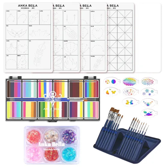 🎃 Halloween Face Painting Practice Sheet | Reusable Guide for Parents & Small Biz Artists