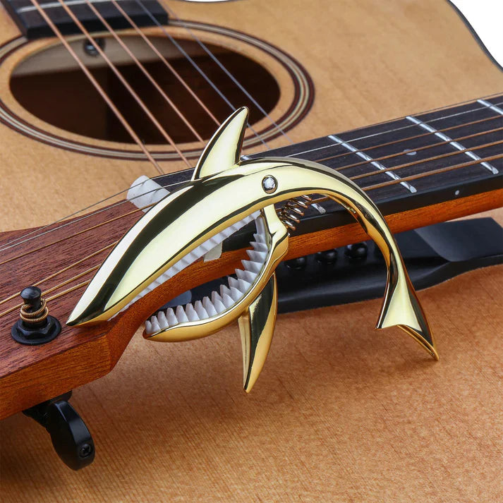 🎸 Shark Bite Guitar Capo | Stylish Design with Precision Grip 🦈