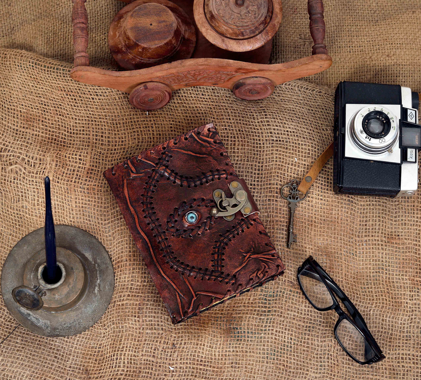 📖 Hocus Pocus Spell Book Journal | Vintage Leather + Magic Vibes 🔮