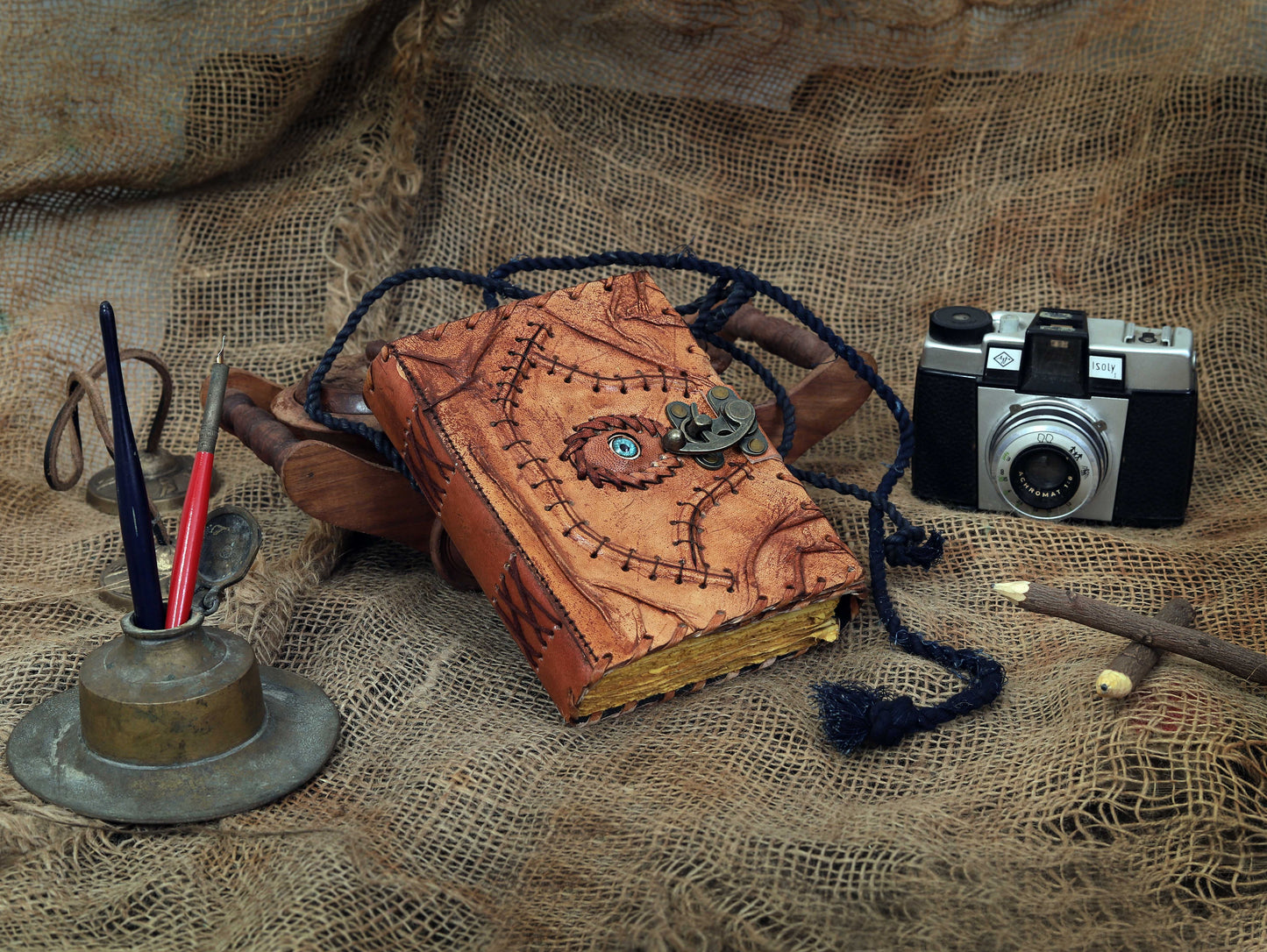 📖 Hocus Pocus Spell Book Journal | Vintage Leather + Magic Vibes 🔮