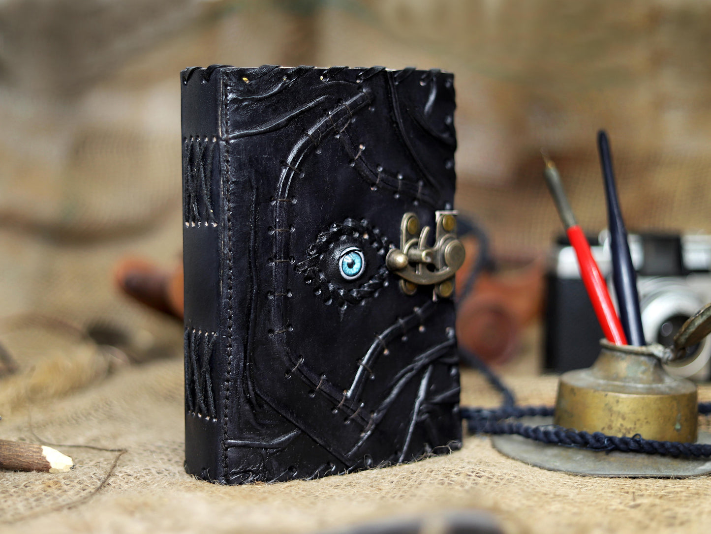 📖 Hocus Pocus Spell Book Journal | Vintage Leather + Magic Vibes 🔮