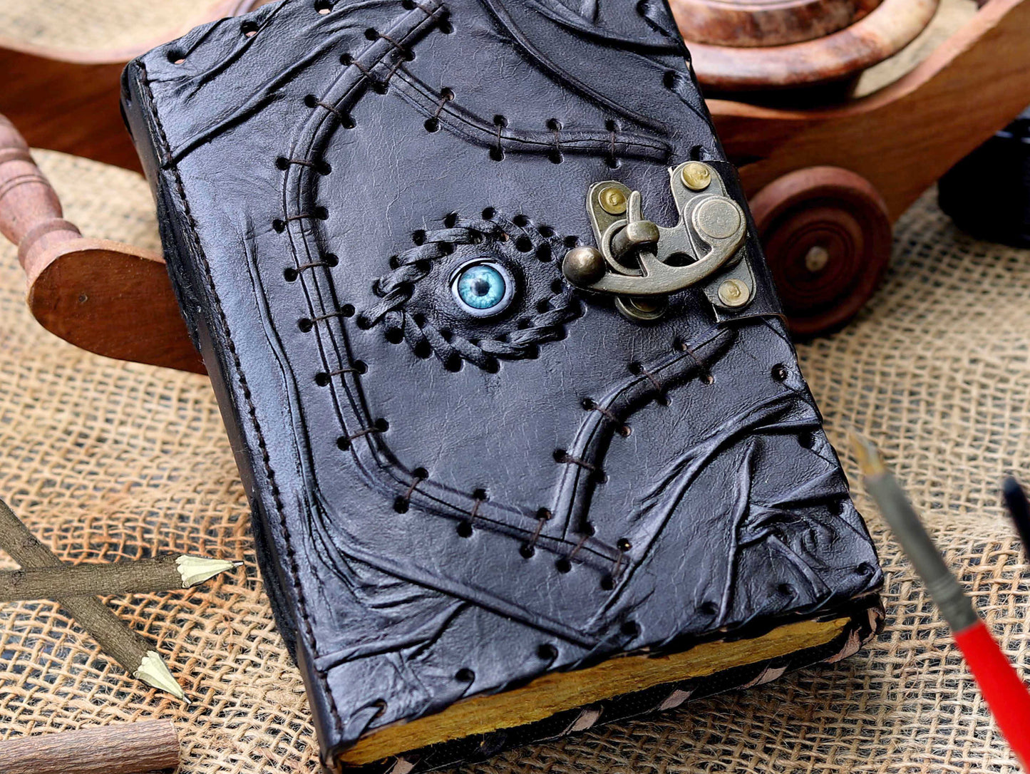 📖 Hocus Pocus Spell Book Journal | Vintage Leather + Magic Vibes 🔮
