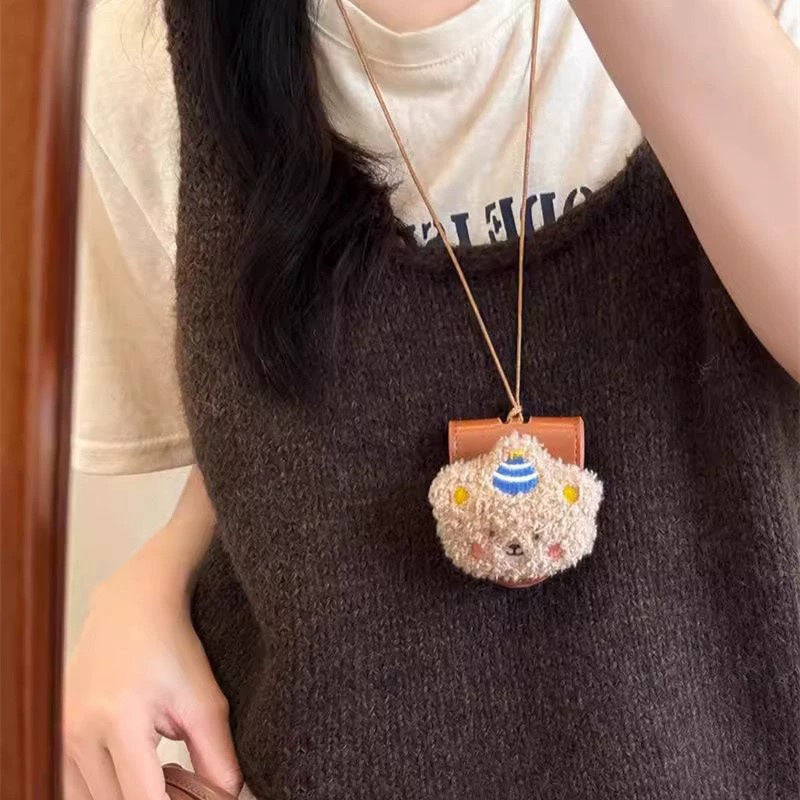 🐾 Cartoon Leather Pendant Necklace – Add a Cute Twist to Your Look