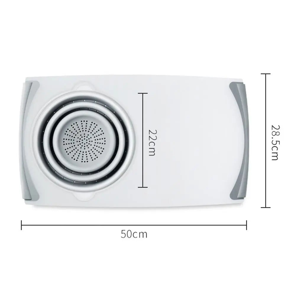 🔪 Sink Cutting Board with Built-in Colander | Space-Saving 2-in-1 Kitchen Essential